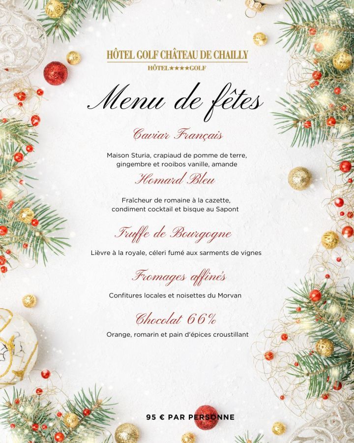 Holiday menu